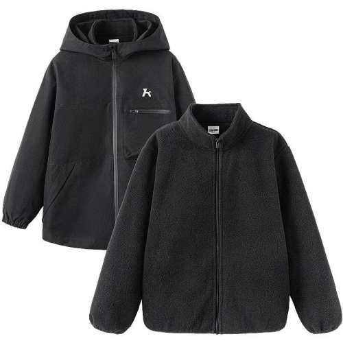 ɭ����ͯ������ͯŮͯ�ﶬװ���ޱ�ů�п˻�������һҡ���������׺�ɫ����������һ �����ס� 105cm  119Ԫ