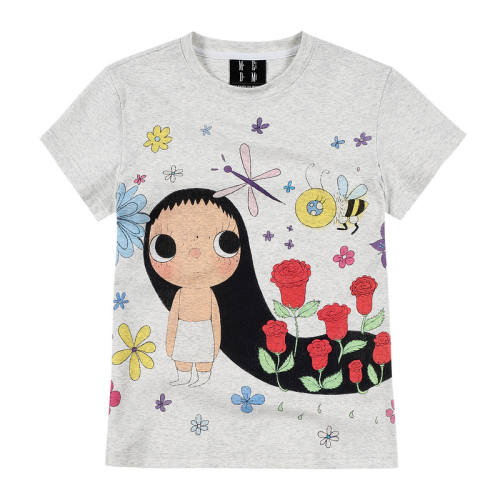 MEDM��YUY������ ��ͼӡ��Ů������Բ�����ͨ�ڿɰ���ٴ�T���ĺ�ɫ S  715Ԫ��5��(��143Ԫ/��)