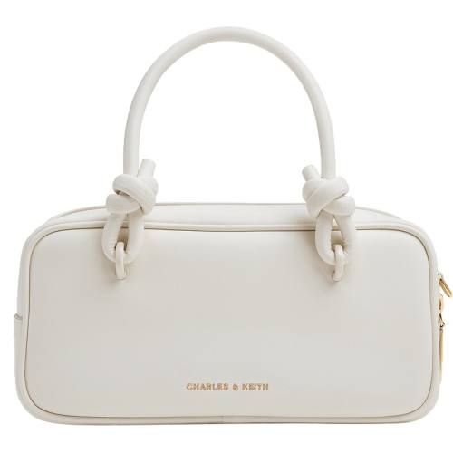 CHARLES&KEITH����Ů��CK2-30271574����ɫ��������б�沨ʿ�ٰ����ۿۡ�Taupe Canvas�Һ�ɫ/��ɫ  947.01Ԫ��3��(��315.67Ԫ/��)