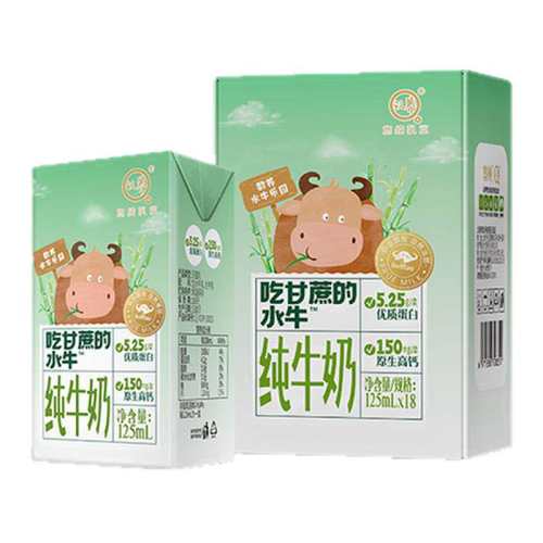 ���� 5.25�Ը����ˮţ ����ש ��ţ�� 125ml 18�� 85.4Ԫ��2��(��42.7Ԫ/��)