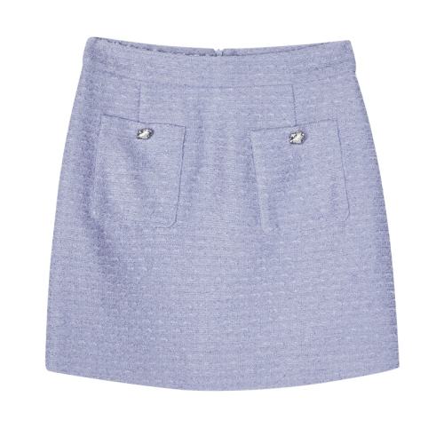 NEELLY ��֯С��������������ȹ A��ȹ �����¿� 50Ԫ