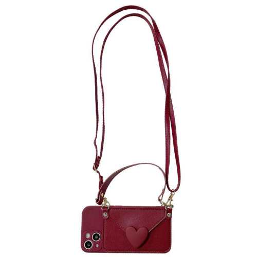 ��Լ�ƺ찮����Ǯ��б���ֻ���iPhone 17 �ƺ�ɫ������Ǯ��+Ƥ��б��  13.84Ԫ