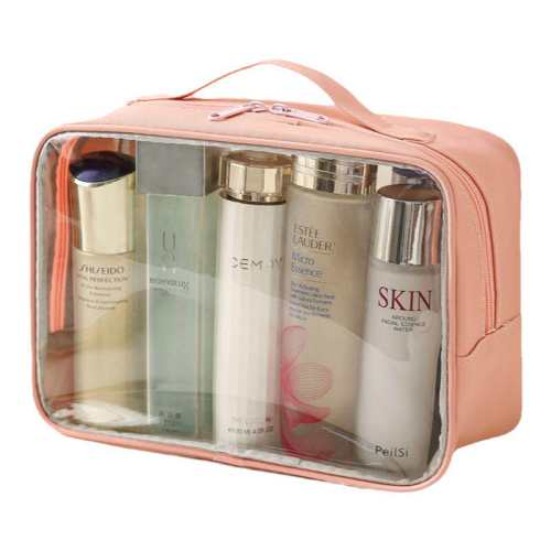 �ۻ��㣺ϴ������Я���г��ױƷ���ɰ�͸����ױ����ɫ-�к�(23*9*18CM)  12.13Ԫ