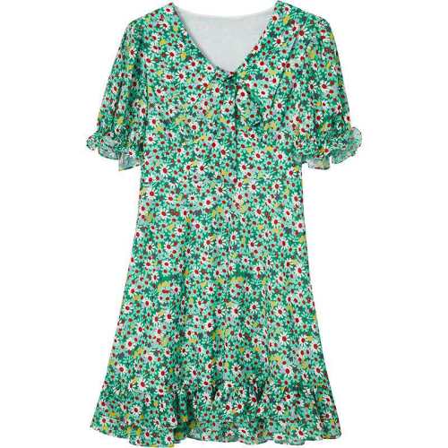 �ۻ��㣺Oece�����黨ȹ�Ӵ��ļ��¿�Ůװ��ʽ����������ȹ��Ƹ��紺ȹ���� XS  468.54Ԫ��3��(��156.18Ԫ/��)