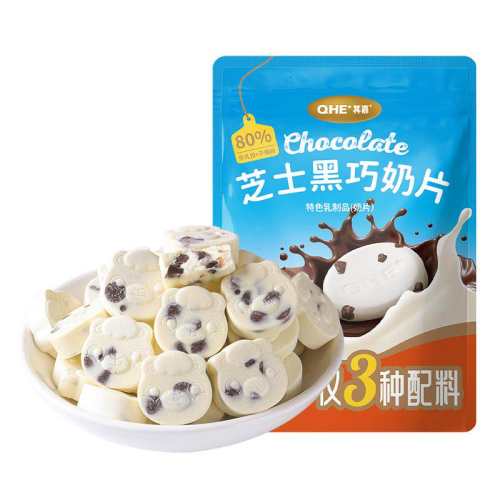 QHE+���֥ʿ������Ƭ�ɿ����̱�����ͯ��ʳ�߸ƴ��ɿ�֬С�̻������ųԵ��ɿ����̡�֥ʿ������Ƭ*3������1��ţ�����̱���  38.56Ԫ��4��(��9.64Ԫ/��)