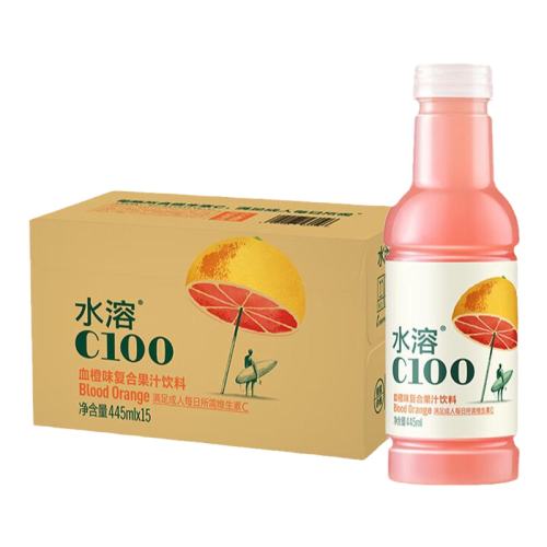 ũ��ɽȪ ˮ��C100 ƿװ ��֭ ����ζ 445ml 12ƿ 29.13Ԫ