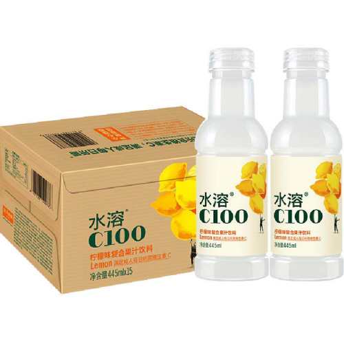ũ��ɽȪ ˮ��C100 ƿװ ��֭ ����ζ 445ml 15ƿ 47.53Ԫ