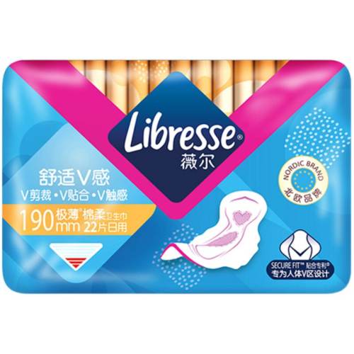 libresse��������������190mm ����ζ 22Ƭ 2��  9.71Ԫ