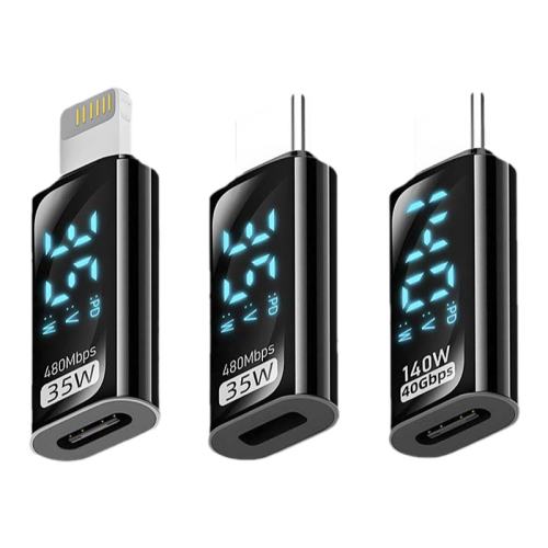 �ۻ��㣺typec����ת��ͷPD140Wת������ɫ�����Թ��ʡ�PD140W��ֱͷ��Type-C��תType-Cĸ���׵�3/4ȫ���ܡ�40Gbps|8K@60Hz  36.48Ԫ��4��(��9.12Ԫ/��)