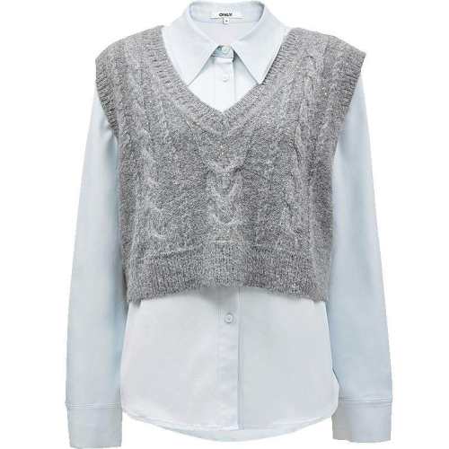 ONLYѧԺ��ײɫ��֯������װ����S12 �����Ͱ�ɫ 155/76A/XS  348Ԫ