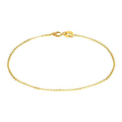 �ۻ��㣺zjuz18k����Ů�ѻƽ����22+2cmϸ�18K�ƽ�ɫ��  532.72Ԫ