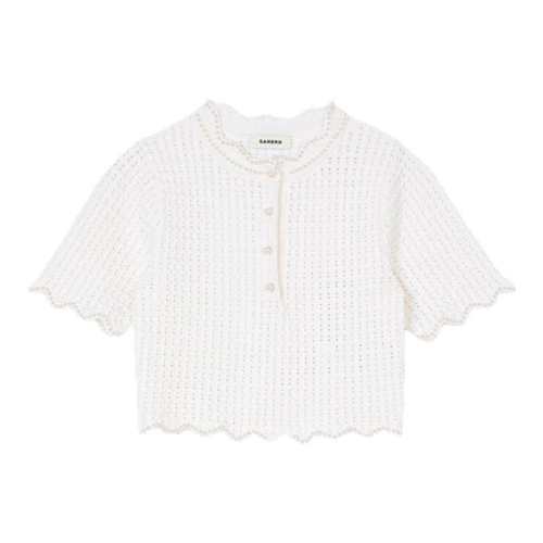 ���ڲ�����SANDROŮװ��ʽ���߰�ɫ��֯��10/��ɫ 0  1038Ԫ