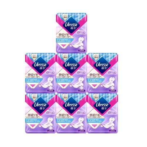 Libresse��ҹ��������V����ҹ108Ƭ��190mm22Ƭ*2+240mm16Ƭ*2+285mm8Ƭ*2+320mm8Ƭ*2��  55.41Ԫ