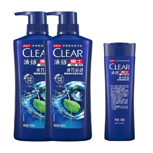 CLEAR/���� ����ϵ�� ϴ��ˮ 500g*2ƿ �����˶� 67.2Ԫ