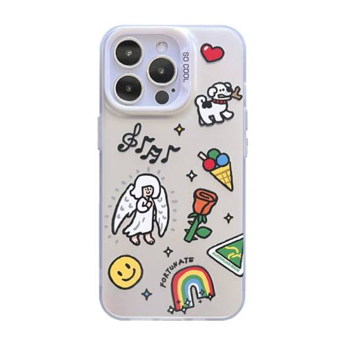 ������ƻ��/��Ϊ/��ҫ/vivo/oppo/С��/�����ֻ�����ɫ����ĥɰ�׷��ָ�iPhone15/14/13��ͨײɫ�廭12promax�����ͺ���ϵ�ͷ���ע СԪ����ʹ  14.76Ԫ