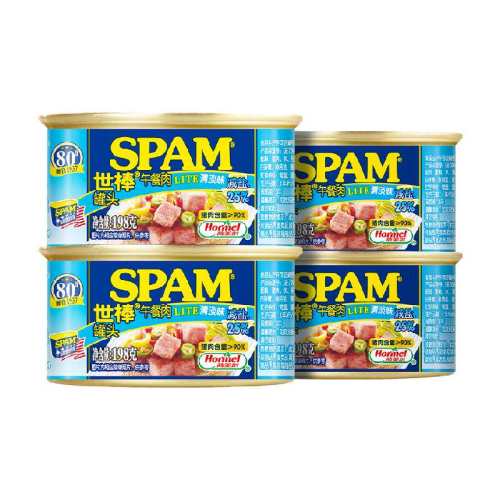 Spam���� ��ʳ������ͷ 198g*4�� ���⺬����90% 55.11Ԫ