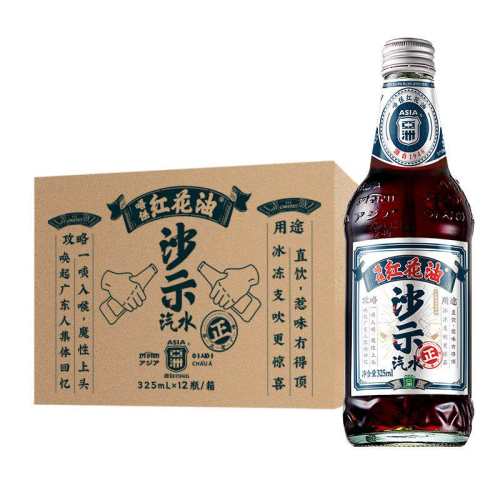 ASIA ɳʾ��ˮ �컨�ͷ�ζ 325ml*12ƿ ����ƿ ����̼������ 54.27Ԫ