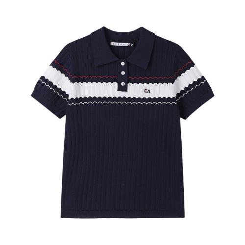 ELLE Active ������ͨ�ڡ�����͸����֯����T�������˶�polo��Ů�� 239Ԫ