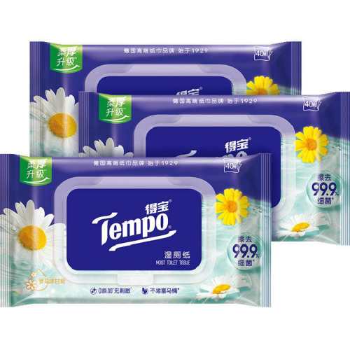 Tempo/�ñ���ʾ�ʪֽ����ʾ�ʪ��ֽ40Ƭ*3��  28.1Ԫ