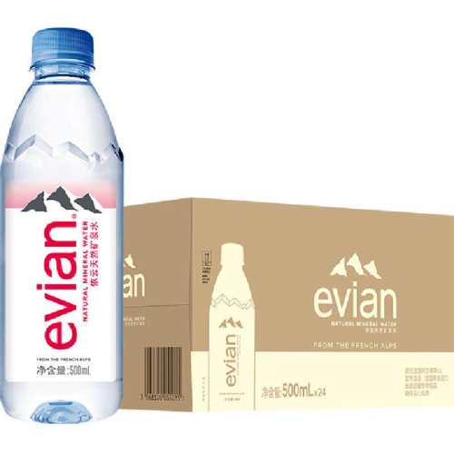 Evian/���� ��Ȼ ����ˮ 500ml 48ƿ 160.81Ԫ