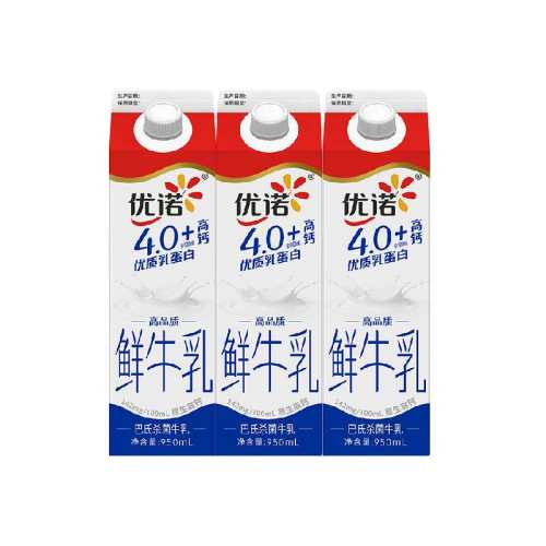 ��ŵ ȫ֬�߸���ţ�� �ݶ��� ���´�ţ�� 3�� 950ml 51.31Ԫ
