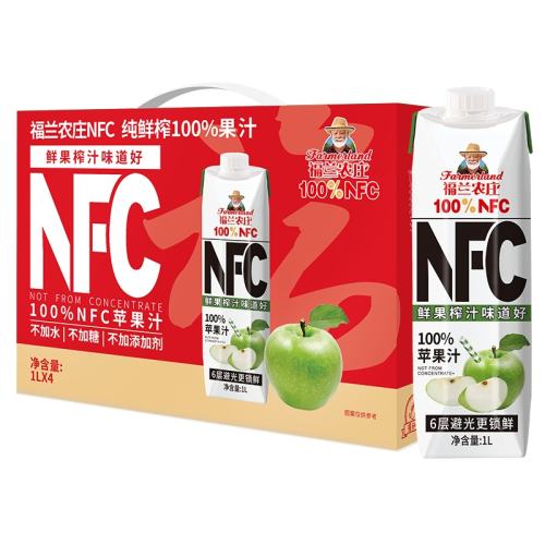 ����ũׯ NFCƻ��֭ 1L*2ƿ ��ͥװ����ե��֭���� 27.03Ԫ