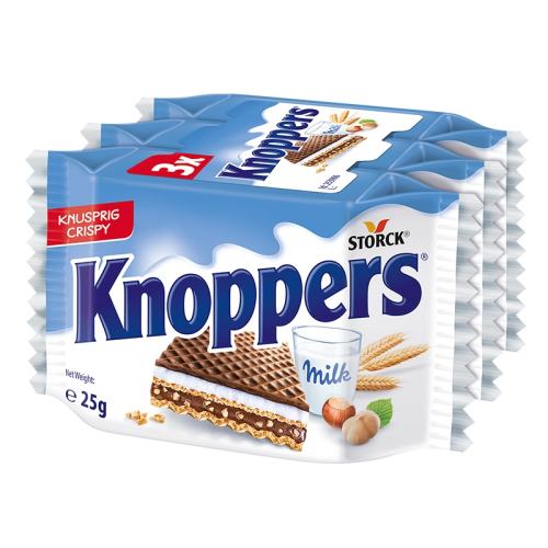 Knoppers�¹�������������75g25g*3�� 75g�������Գ�װ��  13.86Ԫ
