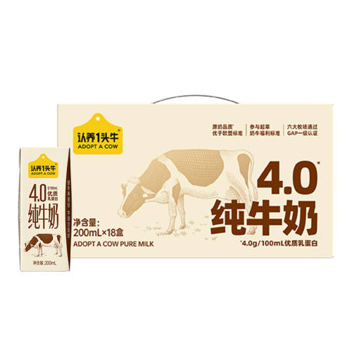 ����һͷţ ȫ֬�߸�4.0gԭ���鵰�� ����ש ��ţ�� 200ml 36�� 82Ԫ