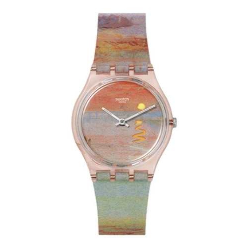 Swatch����֮��������ʿʯӢ�ֱ��ɺ��Ϧ�� SO28Z700  712.65Ԫ