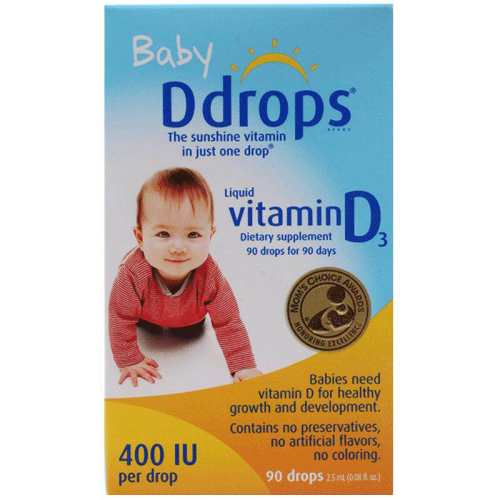 Ddrops��׿˼Ӥ�׶�D3�μ� 400IU 90�� ����-1�� 2.1Ԫ