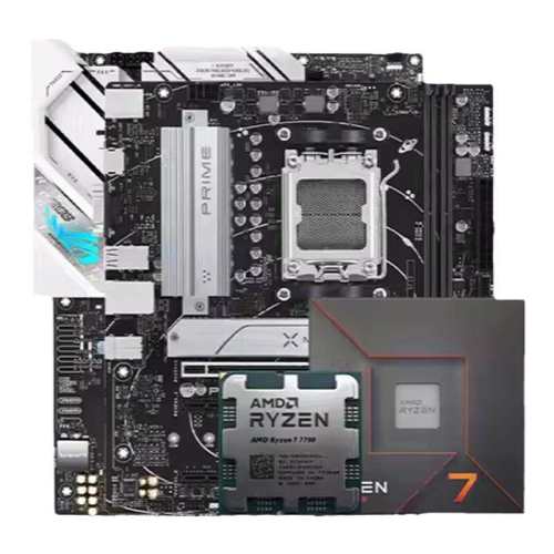 ���ٲ�+������AMD����5 7500F/7600X��B650M��˶΢������CPU��װ AMD AM5 7500FɢƬ ��˶PRIME B650M-F 1283.7Ԫ(������)