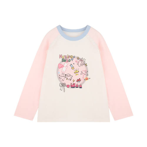AmybabyŮͯ��ͨӡ���������·ۺ�ɫ 100cm  38.93Ԫ