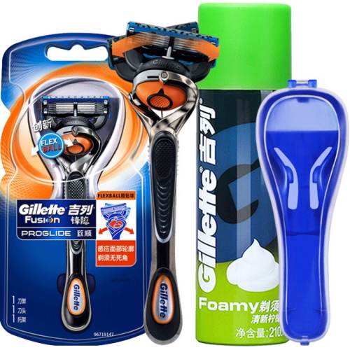 Gillette/���з�����˳����κ��ӵ��ֶ����뵶����5��Ƭ��ͷ���� ���װ2��ͷ 48.3Ԫ