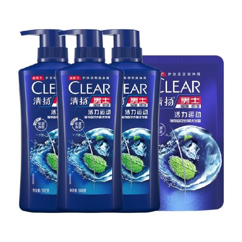 CLEAR/���� �����˶� ϴ��ˮ 500g*3ƿ 86.21Ԫ