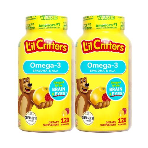 �ۻ��� ����lilcritters����DHAС���� ���Ƕ�ͯ���� 120��*2ƿ LC0006 244.43Ԫ(��88VIP 95��)