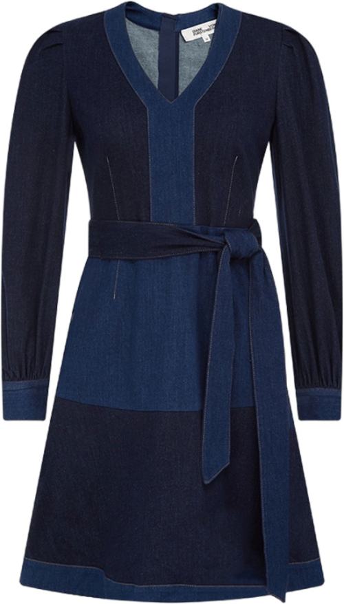 DIANE VON FURSTENBERG �߼����ļ�ŮʿV��ţ��ȹ��ɫ����̿�ţ�������߶���������ȹ 1104Ԫ