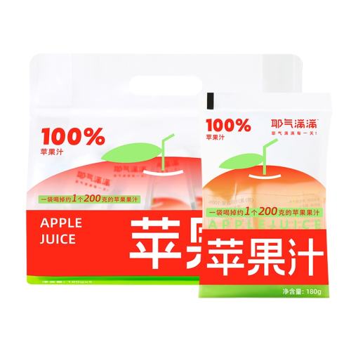 Ү������ ƻ��֭ 180g��10�� 100%����֭ 0֬����Я��װ 21.21Ԫ