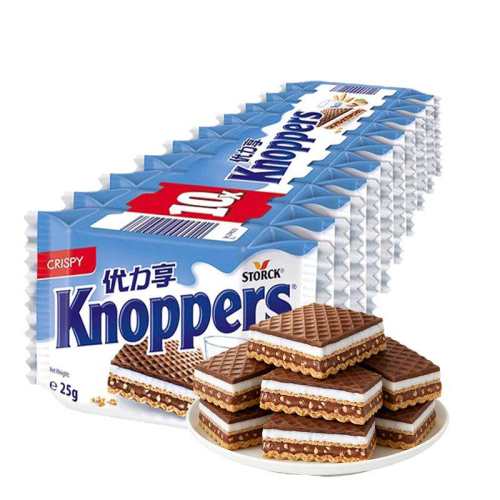 Knoppers�¹�������������25g*3�� 75g�������Գ�װ��  25.9Ԫ