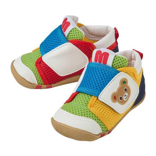 MIKIHOUSE�ձ���ѧ����Ь˫������ħ�����ɰ���Ȥ��Ůͯ�ļ������ɫ �ڳ�12cm  1512Ԫ