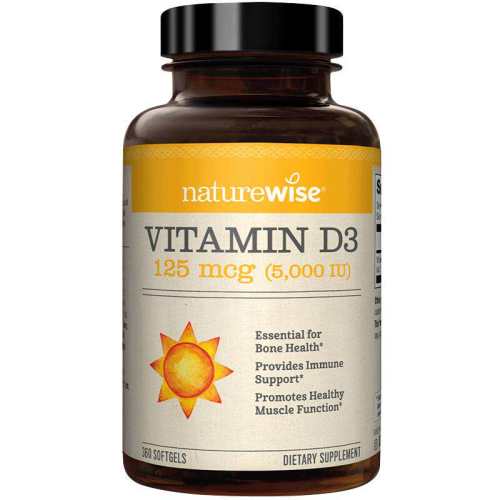 Naturewise ����ƿ ά����D3 5000IU 360�� �����и����� 421.53Ԫ��3��(��140.51Ԫ/������88VIP����ȯ ��480��60)
