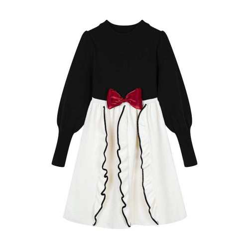 ���ڲ��������� 130cm ������Ůͯ����ȹ�ﶬ�¿����Ư���ÿ��߼�СŮ���ճ���֯����ȹ 99Ԫ