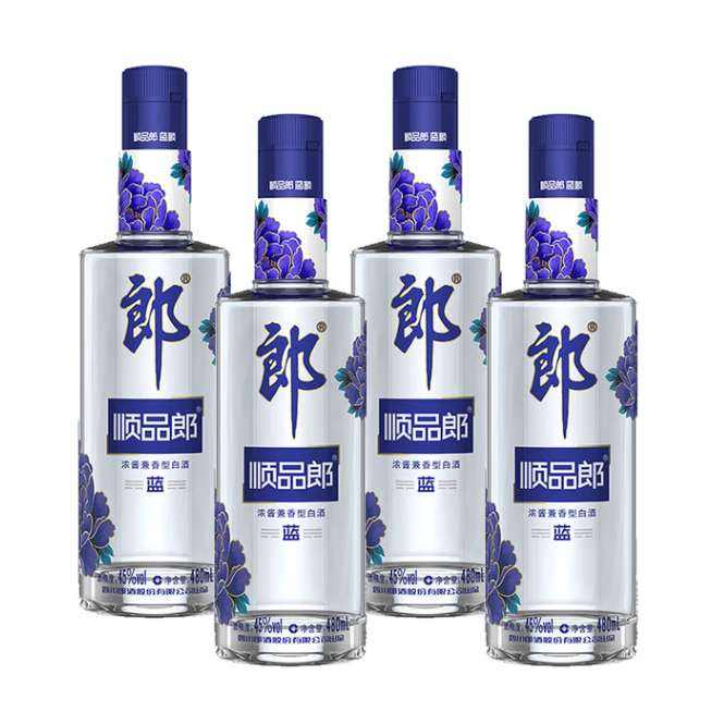 LANGJIU ɾ ˳Ʒ ˳ 45%vol Ͱ׾ 480ml*4ƿ ֧װ178Ԫȯ