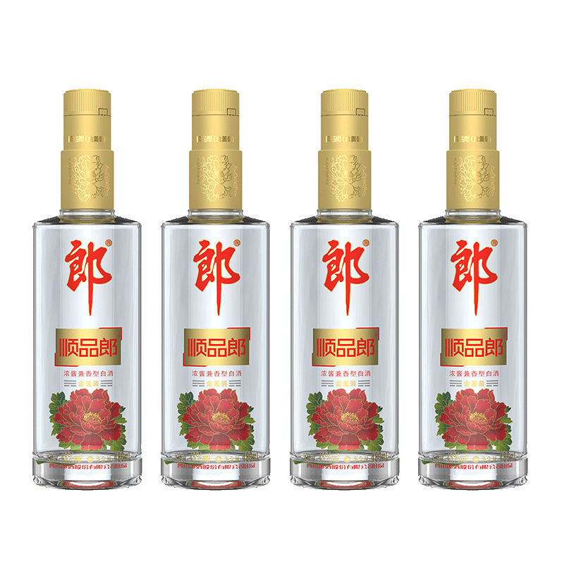 LANGJIU ɾ ˳Ʒ  45%vol Ͱ׾ 480ml*4ƿ ֧װ138Ԫȯ