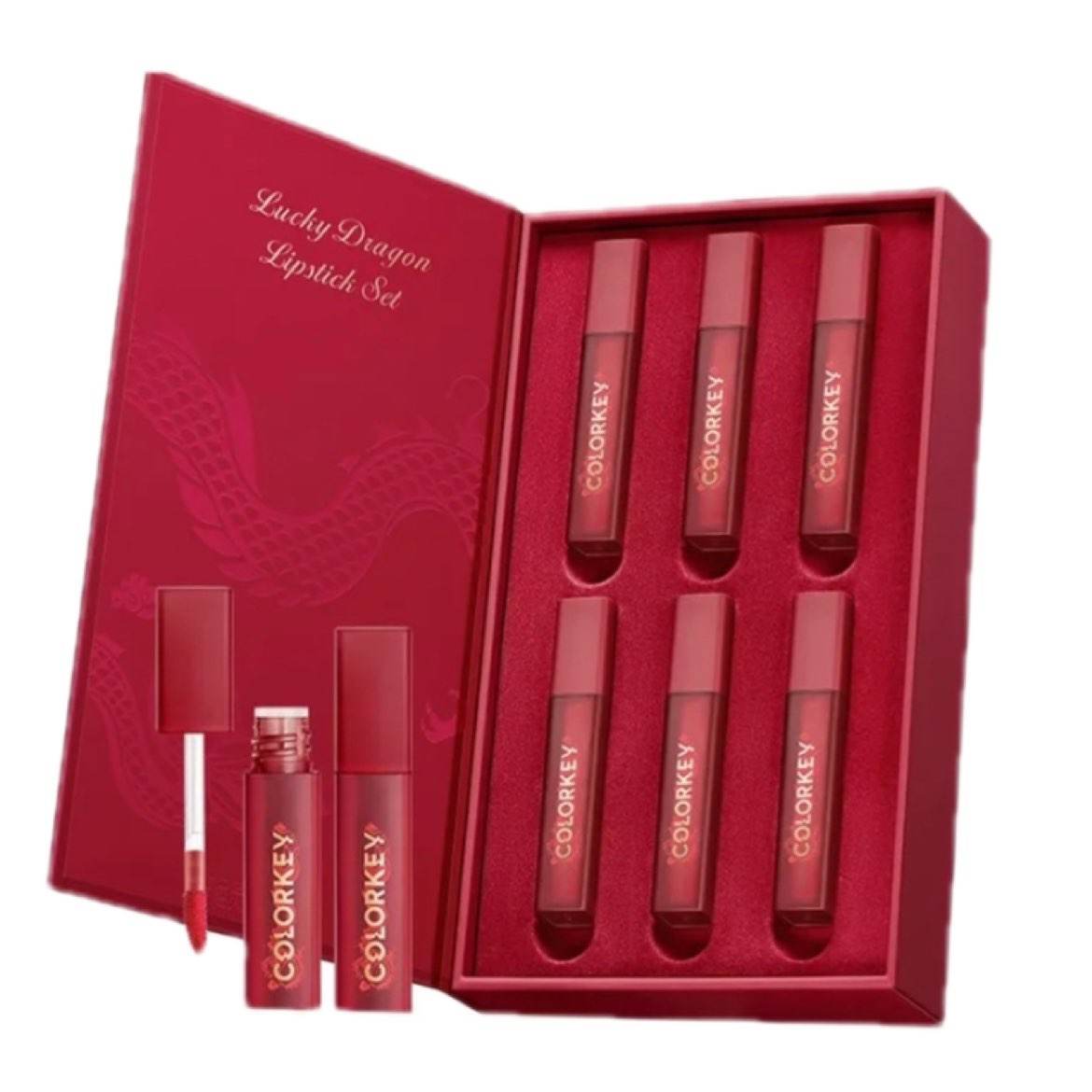 珂拉琪 龙年限定迷你唇露口红 6支装(套内含 卸妆湿巾*5)69元(需领券)