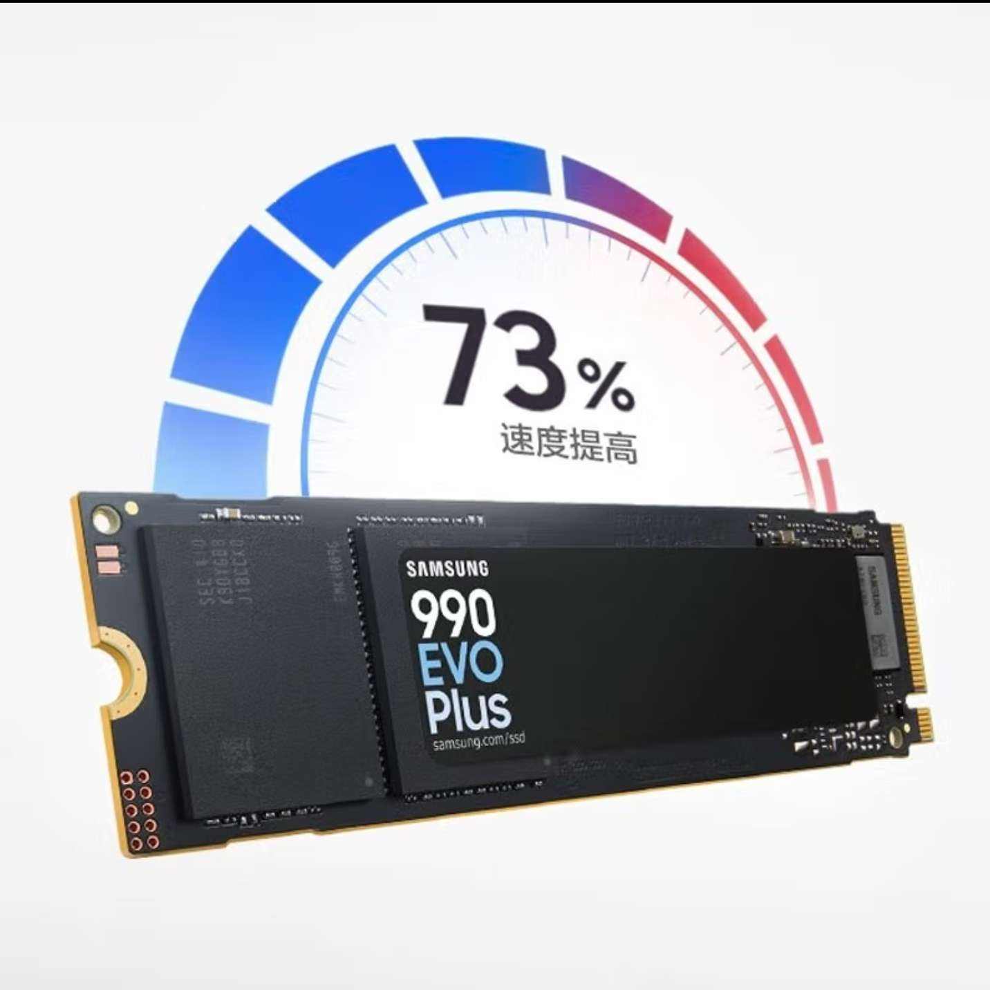 »ڲplus: Ʒ990 EVO Plus̬ӲPCIe4.0Э˳7250MB/s 1000KIPO 990 EVO Plus1T477.65Ԫȯ