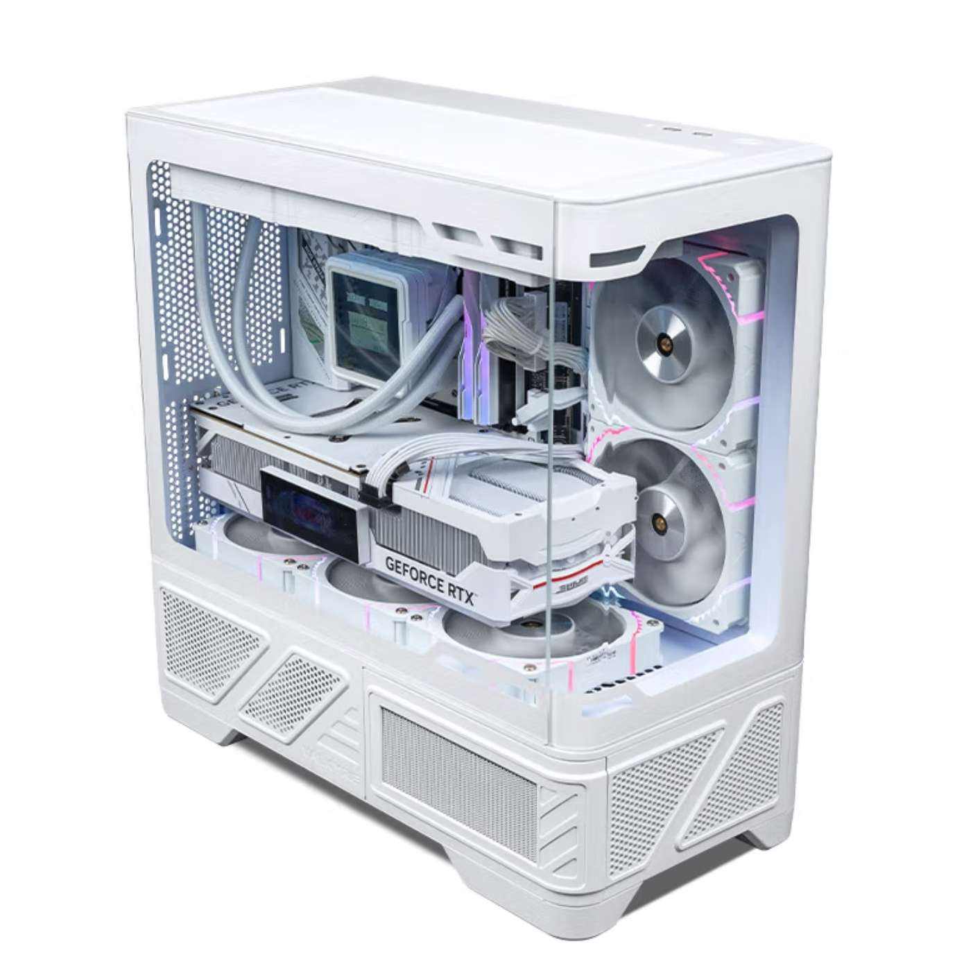 Ԥۣplus:߶ VK03-M LITE WHITE ɫ M-ATX Ϸ̨ʽ ֧360ˮ 沣270㺣227.86Ԫ