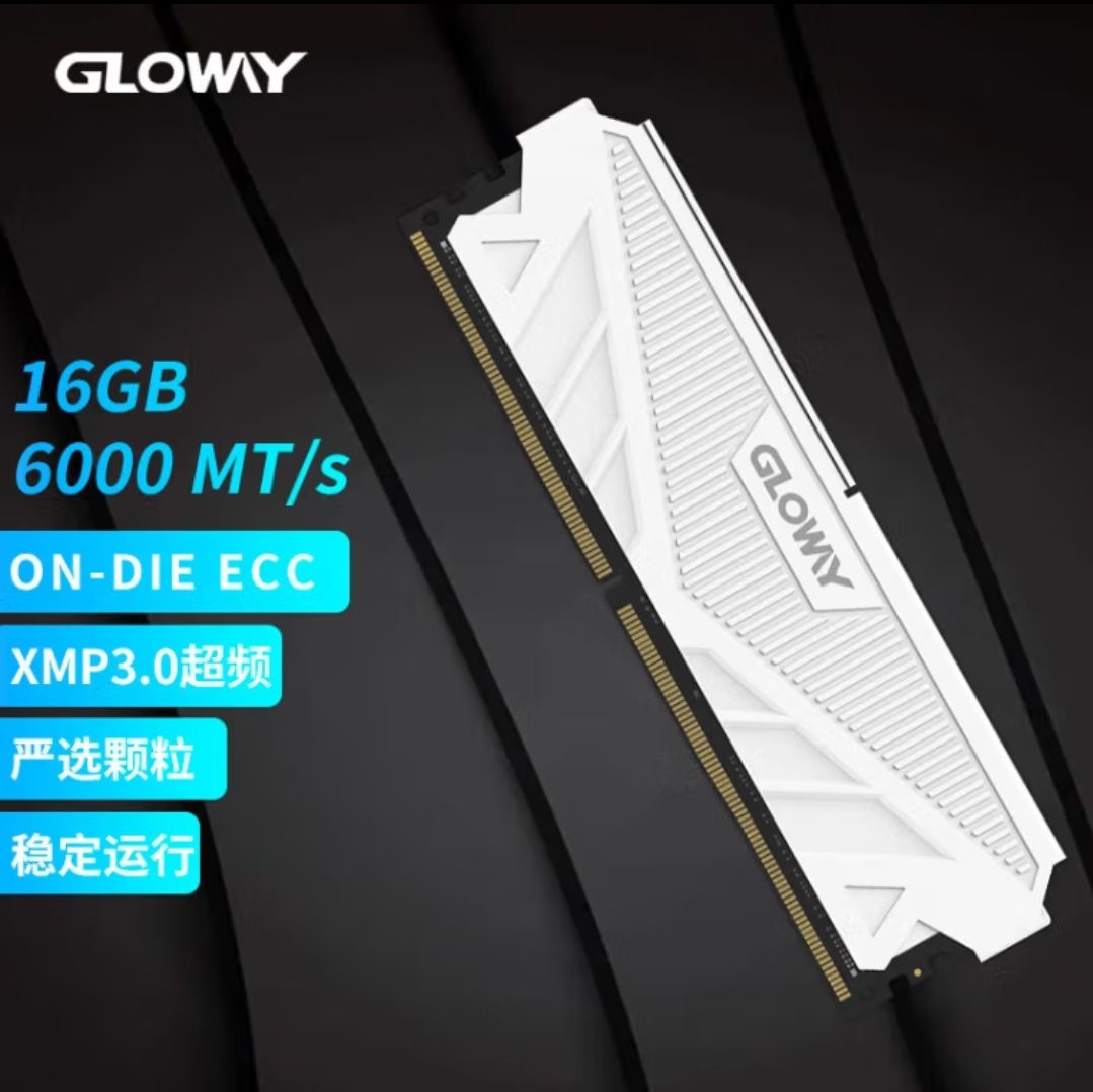 Glowayڴ DDR5 6000 16GB þ249Ԫ