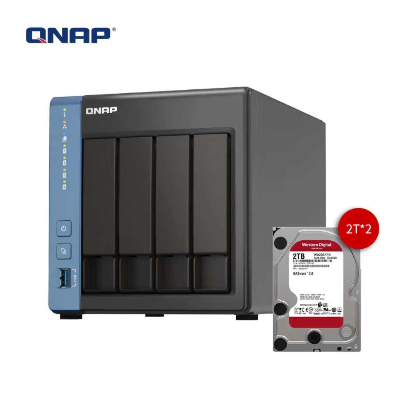 ӪͨQNAPTS-416ձλĺnas˽洢ƴ洢2T*2)2209Ԫ