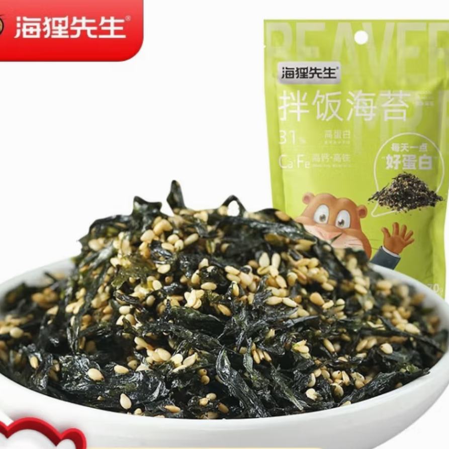 海狸先生 拌饭海苔 70g（任选8件）