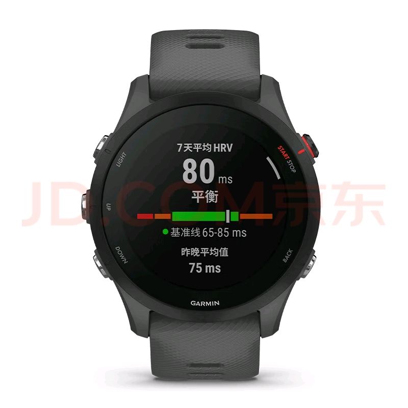 佳明 Forerunner255专业跑步户外运动智能手表多星定位心率血氧 神秘灰